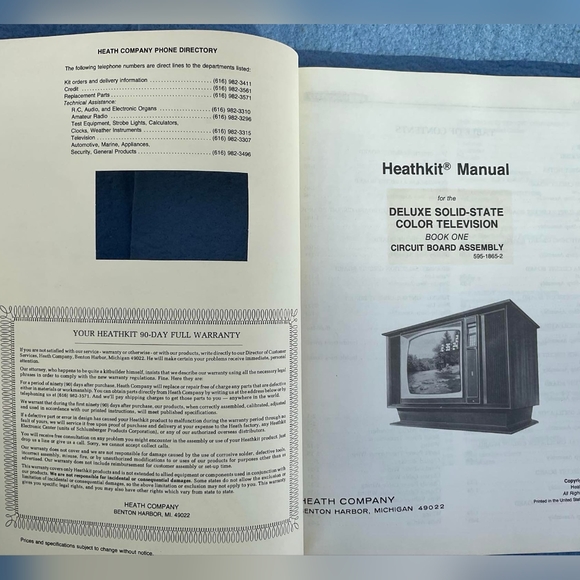 VTG TV manuals (set of 6) - Picture 2 of 3